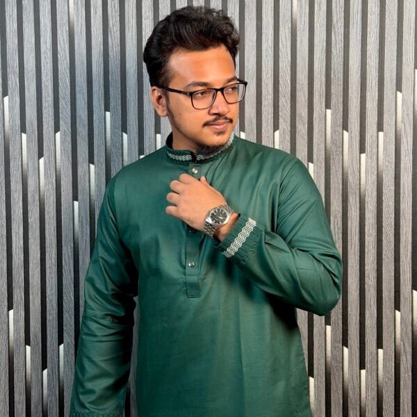 Dark Green Cotton  ( ডার্ক গ্রীন )