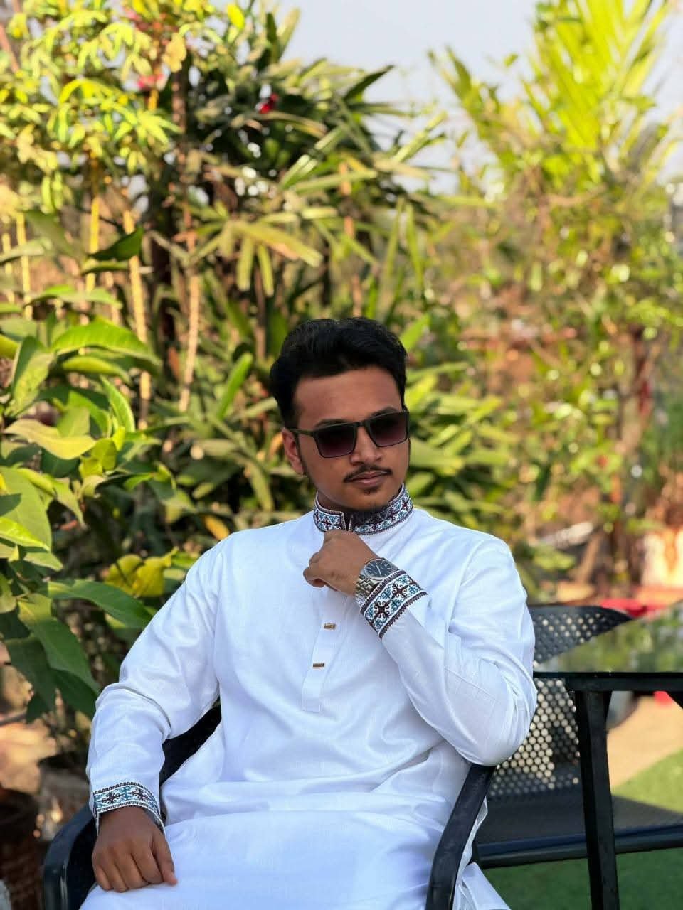 FB_IMG_1771746725770 এমব্রয়ডারি স্মার্ট কটন পাঞ্জাবি - Image 1