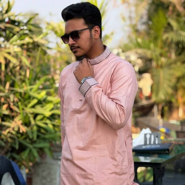 এমব্রয়ডারি স্মার্ট কটন পাঞ্জাবি