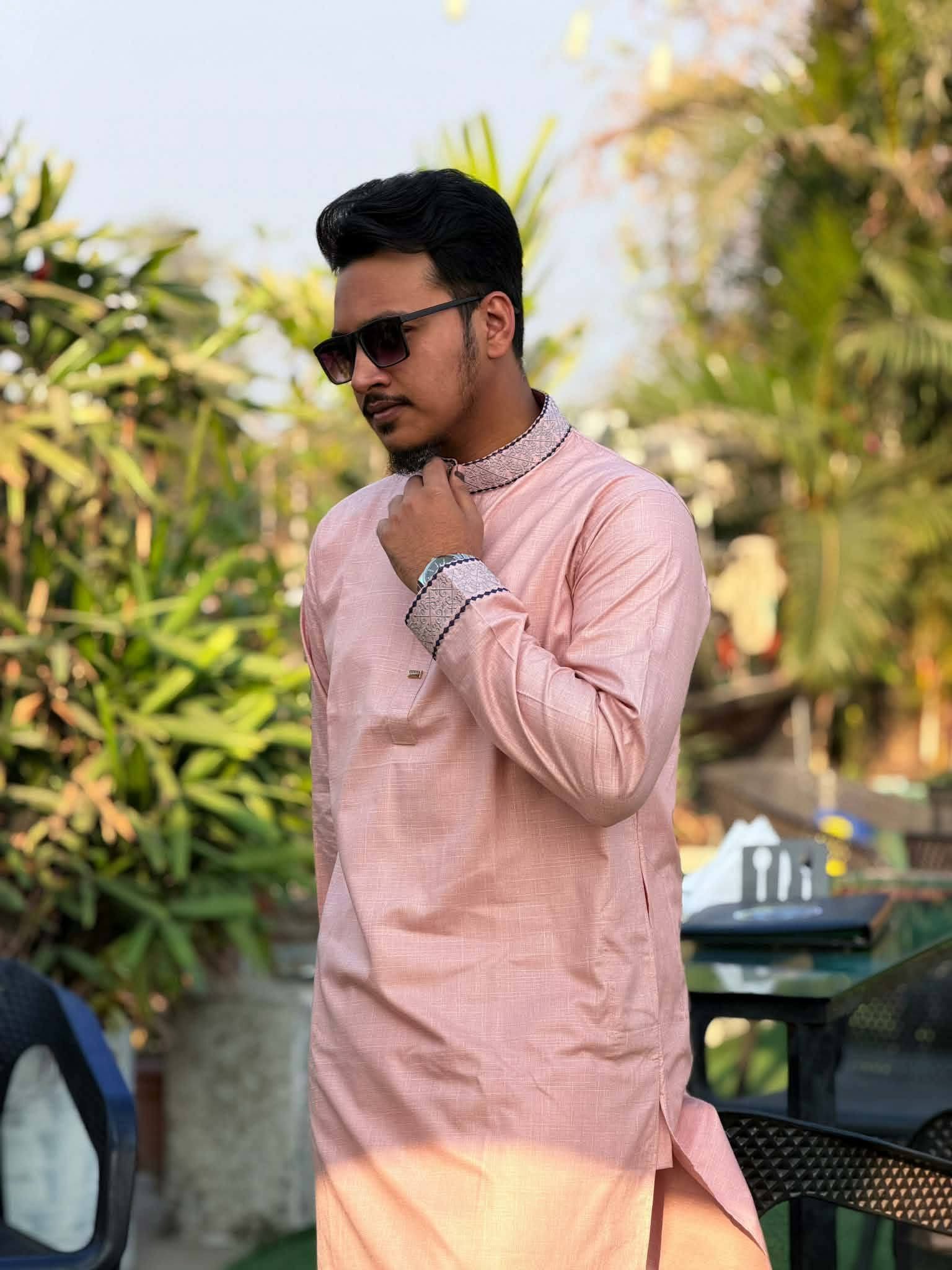 FB_IMG_1771746732930 এমব্রয়ডারি স্মার্ট কটন পাঞ্জাবি - Image 1