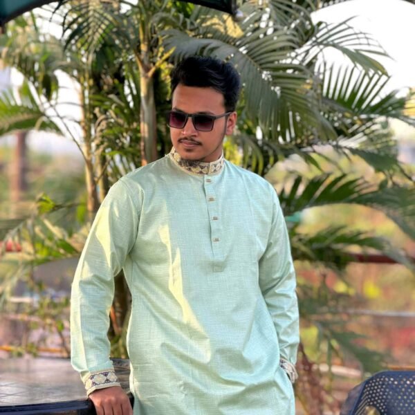 এমব্রয়ডারি স্মার্ট কটন পাঞ্জাবি